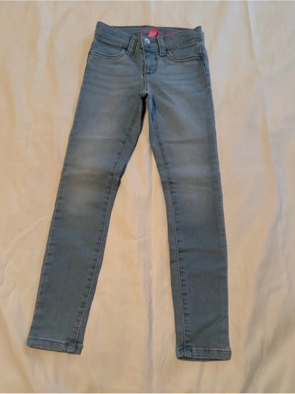 The Children's Place Girls Light Wash Skinny Jeggings 6 Slim Stretch